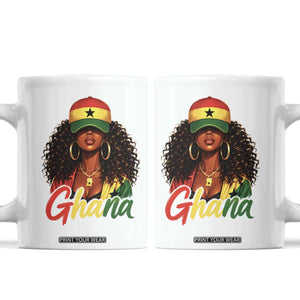 Ghanaian Princess Ghana Flag Melanin Coffee Mug Black Girls