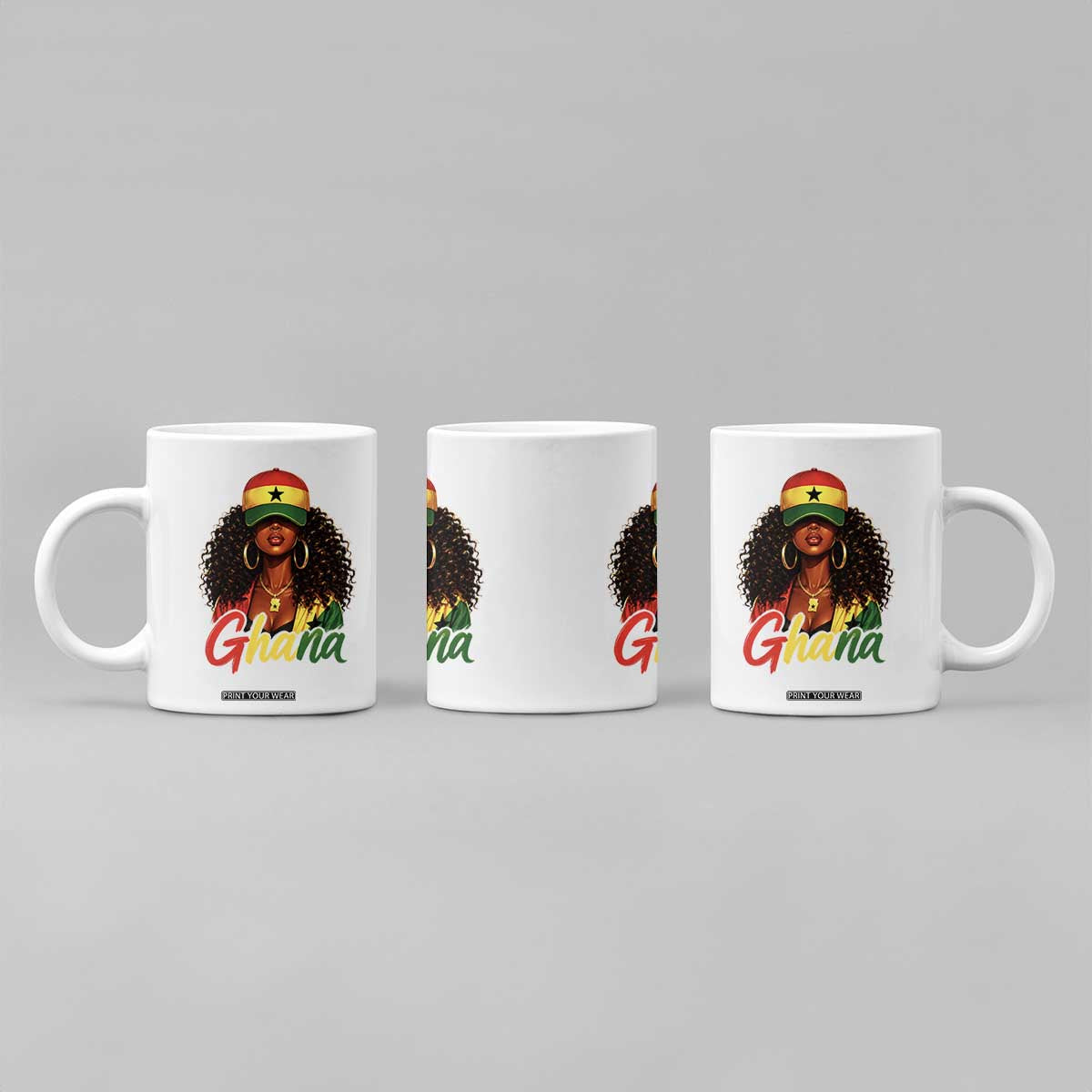 Ghanaian Princess Ghana Flag Melanin Coffee Mug Black Girls