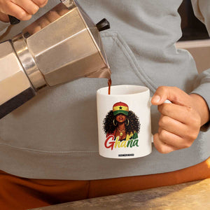 Ghanaian Princess Ghana Flag Melanin Coffee Mug Black Girls