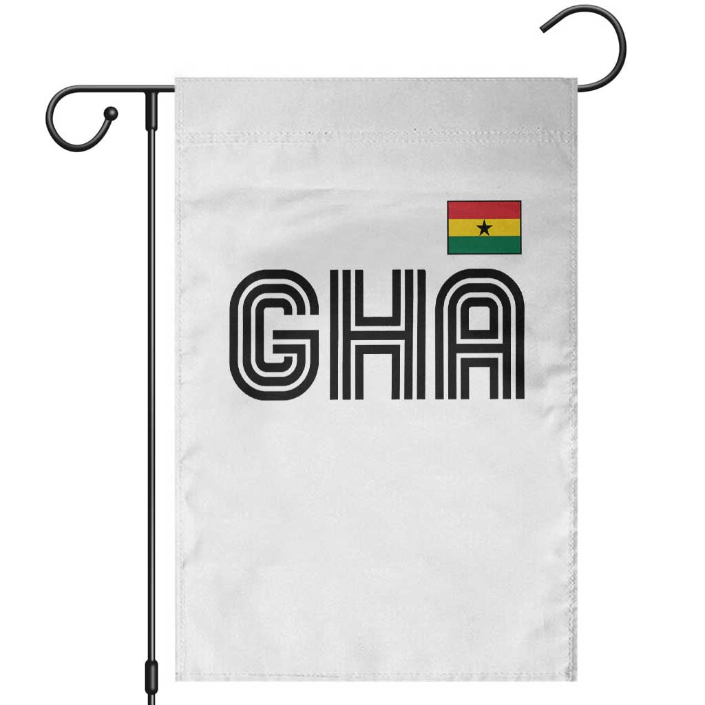 Proud Ghanaian Garden Flag Minimalist Ghana Typography Design Ghana Flag TS10 White Print Your Wear