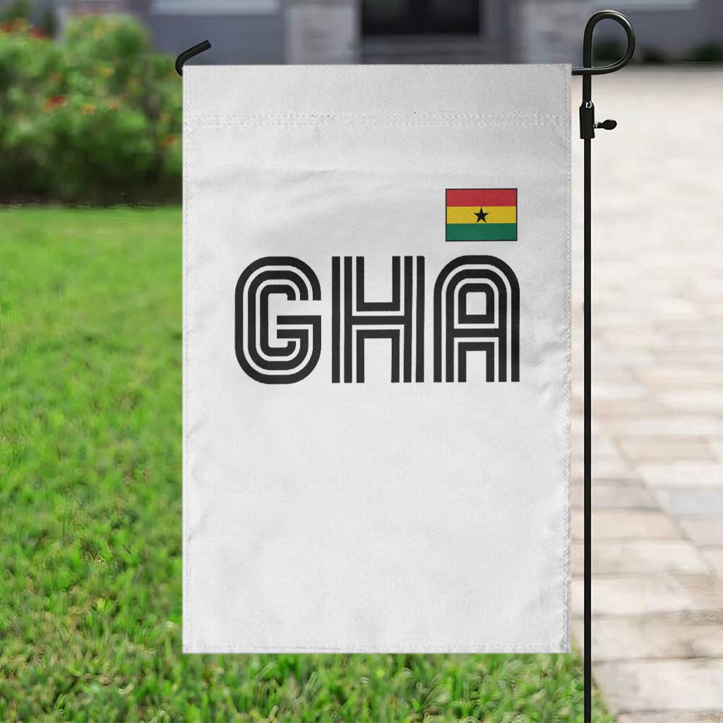 Proud Ghanaian Garden Flag Minimalist Ghana Typography Design Ghana Flag