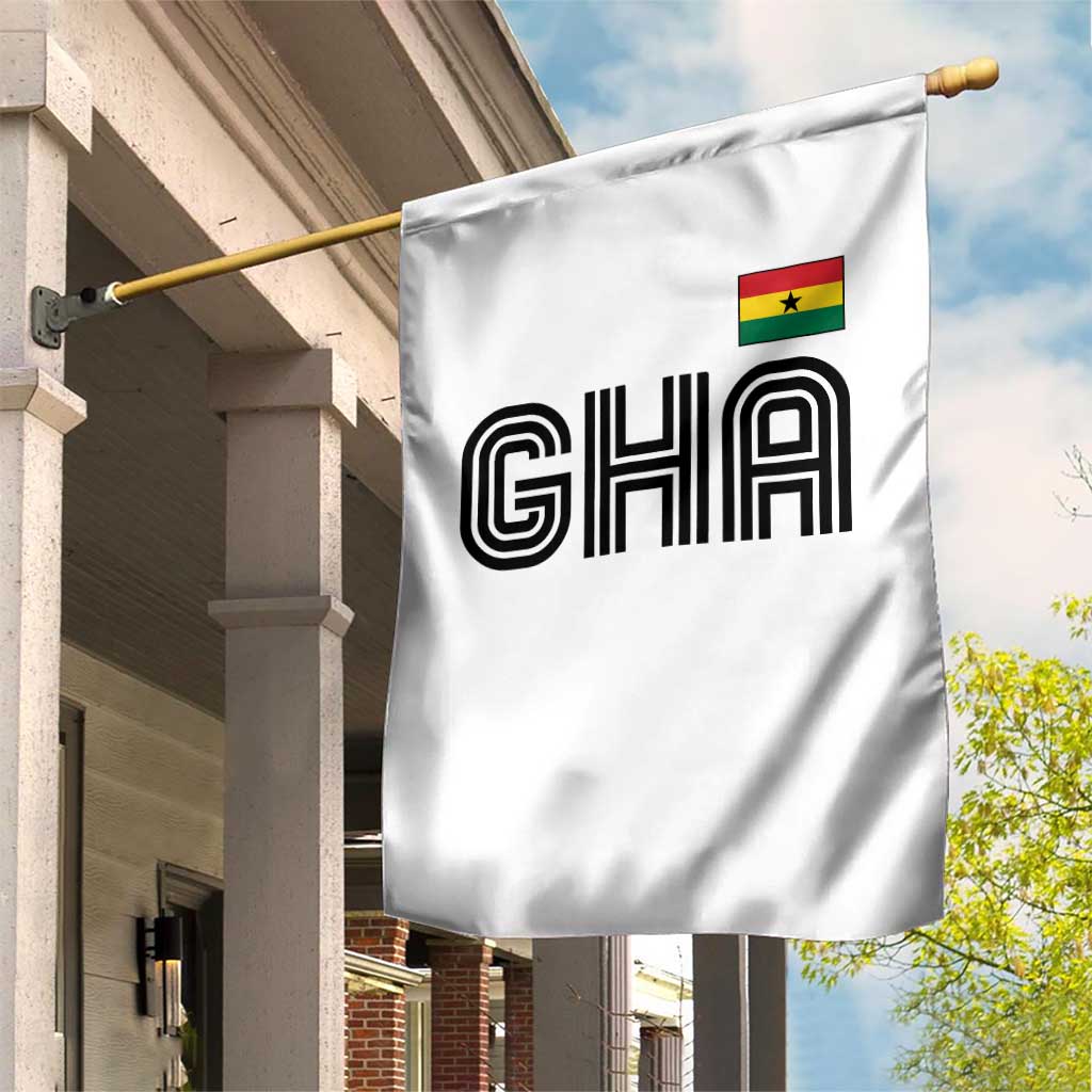 Proud Ghanaian Garden Flag Minimalist Ghana Typography Design Ghana Flag