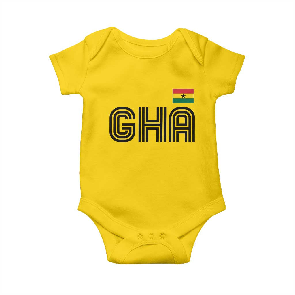 Proud Ghanaian Baby Onesie Minimalist Ghana Typography Design Ghana Flag TS10 Daisy Print Your Wear