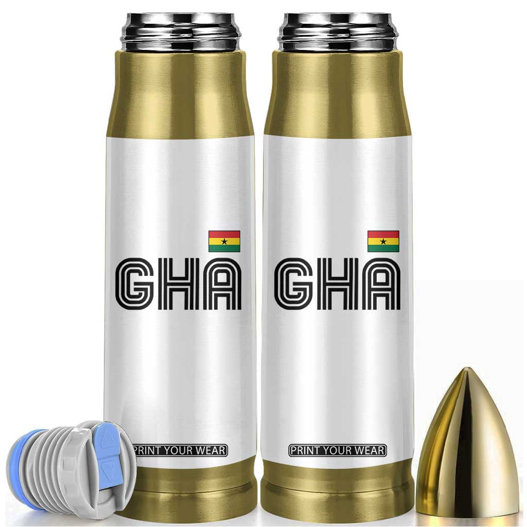 Proud Ghanaian Bullet Tumbler Minimalist Ghana Typography Design Ghana Flag