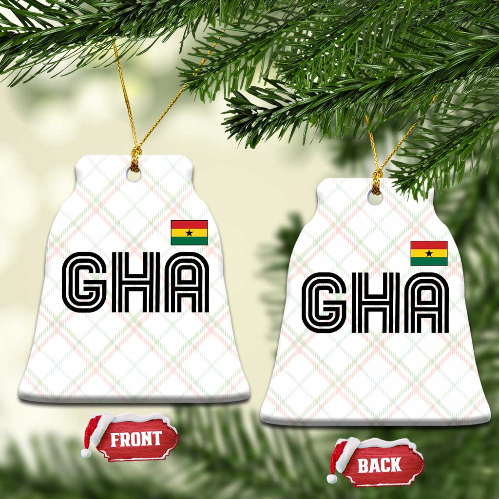 Proud Ghanaian Ceramic Ornament Minimalist Ghana Typography Design Ghana Flag