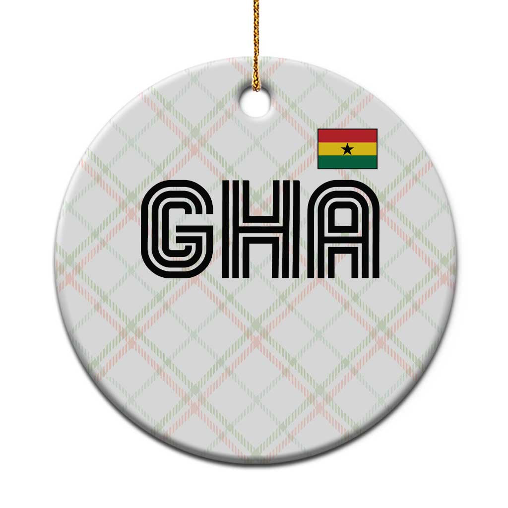 Proud Ghanaian Ceramic Ornament Minimalist Ghana Typography Design Ghana Flag