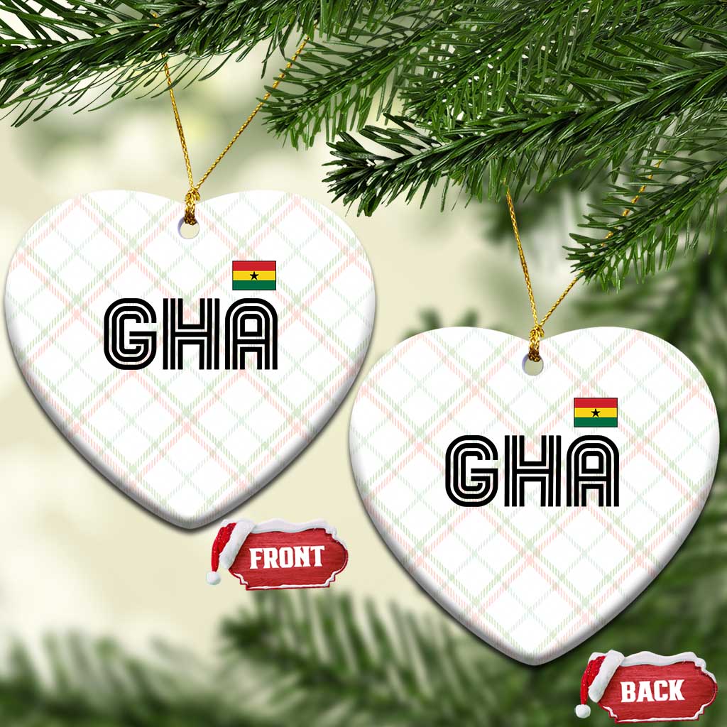 Proud Ghanaian Ceramic Ornament Minimalist Ghana Typography Design Ghana Flag
