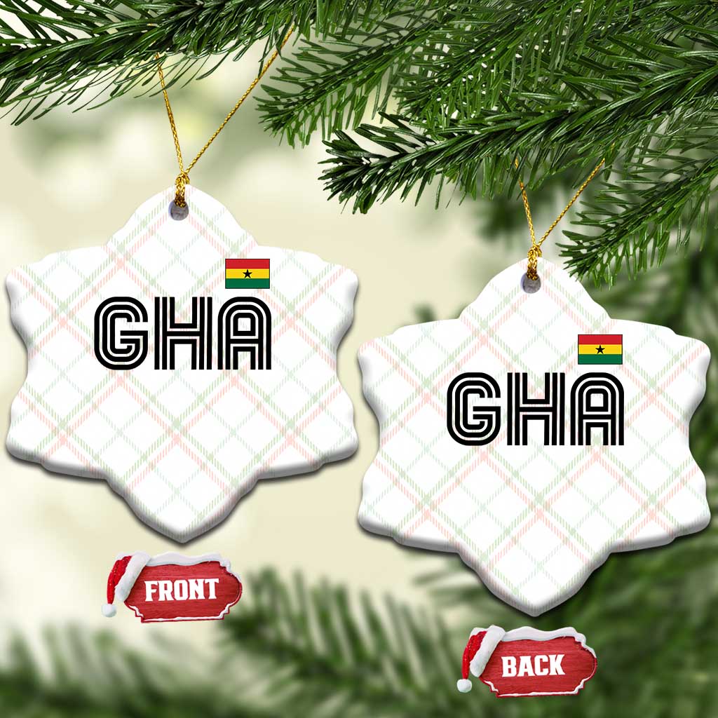 Proud Ghanaian Ceramic Ornament Minimalist Ghana Typography Design Ghana Flag
