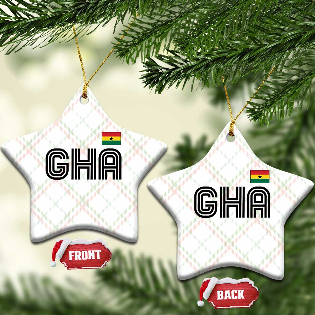 Proud Ghanaian Ceramic Ornament Minimalist Ghana Typography Design Ghana Flag