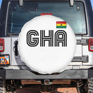 Proud Ghanaian Spare Tire Cover Minimalist Ghana Typography Design Ghana Flag