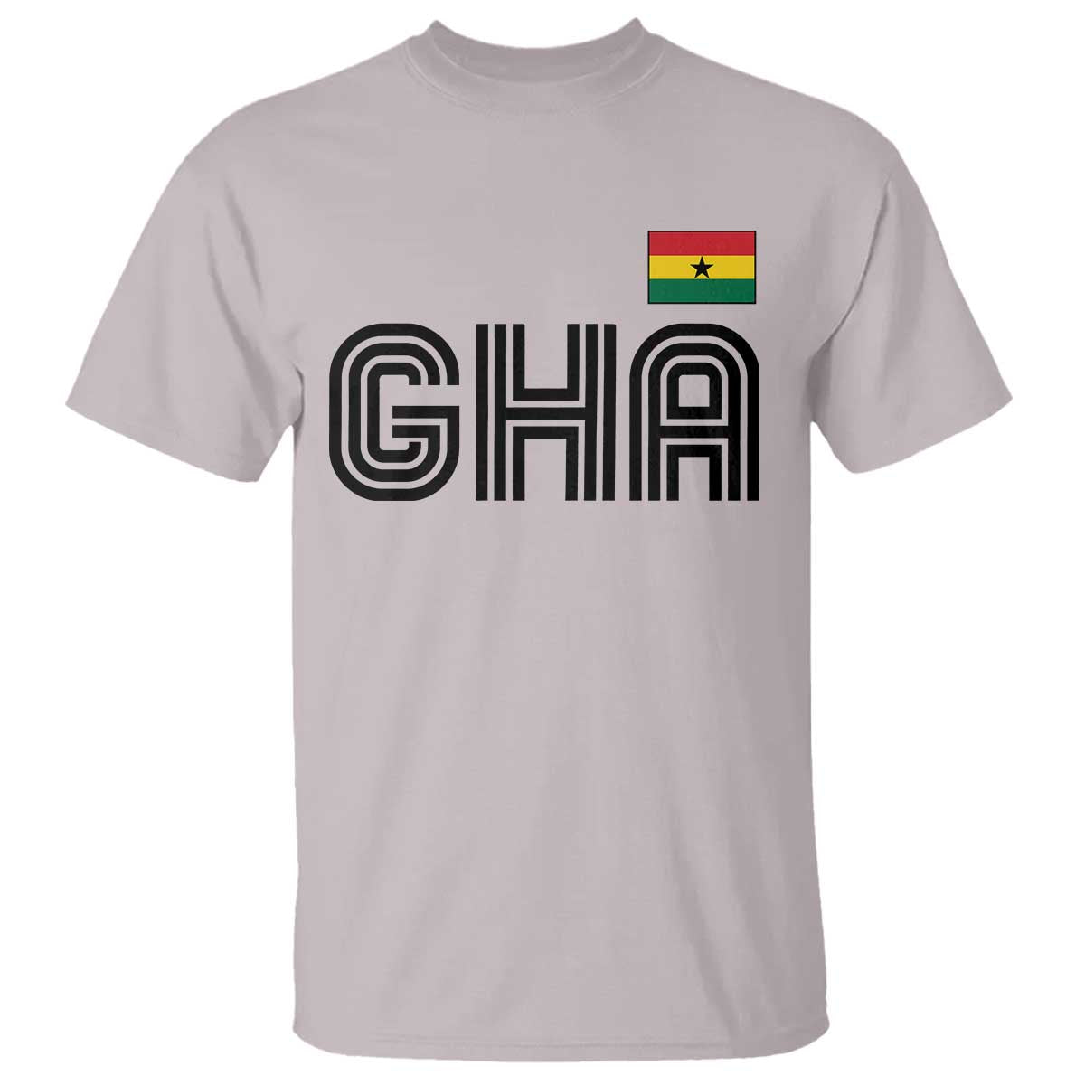 Proud Ghanaian T Shirt Minimalist Ghana Typography Design Ghana Flag