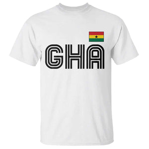 Proud Ghanaian T Shirt Minimalist Ghana Typography Design Ghana Flag