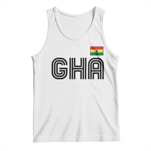Proud Ghanaian Tank Top Minimalist Ghana Typography Design Ghana Flag