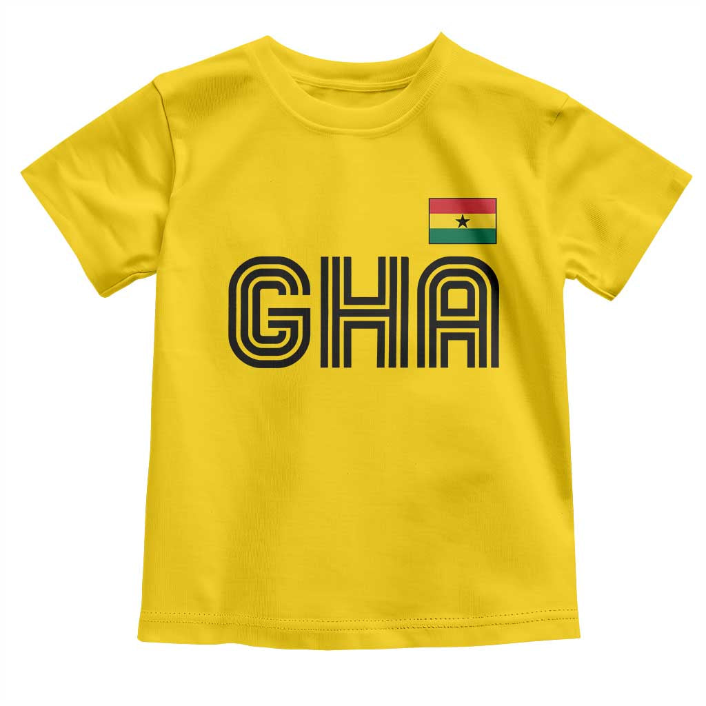 Proud Ghanaian Toddler T Shirt Minimalist Ghana Typography Design Ghana Flag
