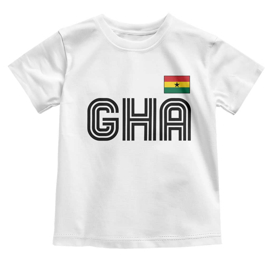 Proud Ghanaian Toddler T Shirt Minimalist Ghana Typography Design Ghana Flag