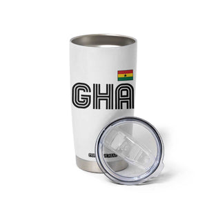 Proud Ghanaian Tumbler Cup Minimalist Ghana Typography Design Ghana Flag