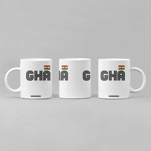 Proud Ghanaian Coffee Mug Minimalist Ghana Typography Design Ghana Flag