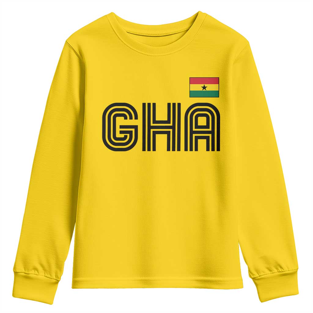 Proud Ghanaian Youth Sweatshirt Minimalist Ghana Typography Design Ghana Flag