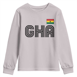Proud Ghanaian Youth Sweatshirt Minimalist Ghana Typography Design Ghana Flag
