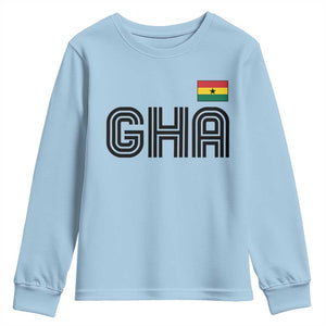 Proud Ghanaian Youth Sweatshirt Minimalist Ghana Typography Design Ghana Flag