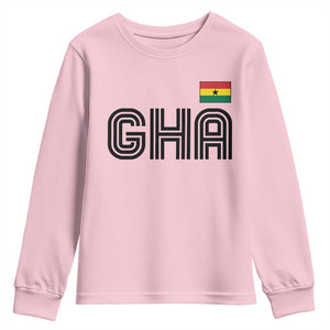 Proud Ghanaian Youth Sweatshirt Minimalist Ghana Typography Design Ghana Flag