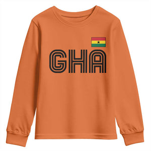 Proud Ghanaian Youth Sweatshirt Minimalist Ghana Typography Design Ghana Flag