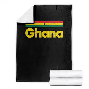 Vintage Ghana Flag Throw Blanket Proud Ghanaian Heritage African Pride