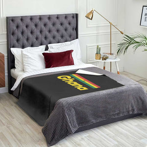 Vintage Ghana Flag Throw Blanket Proud Ghanaian Heritage African Pride