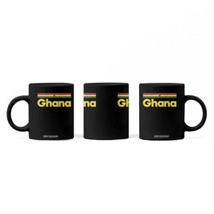 Vintage Ghana Flag Coffee Mug Proud Ghanaian Heritage African Pride