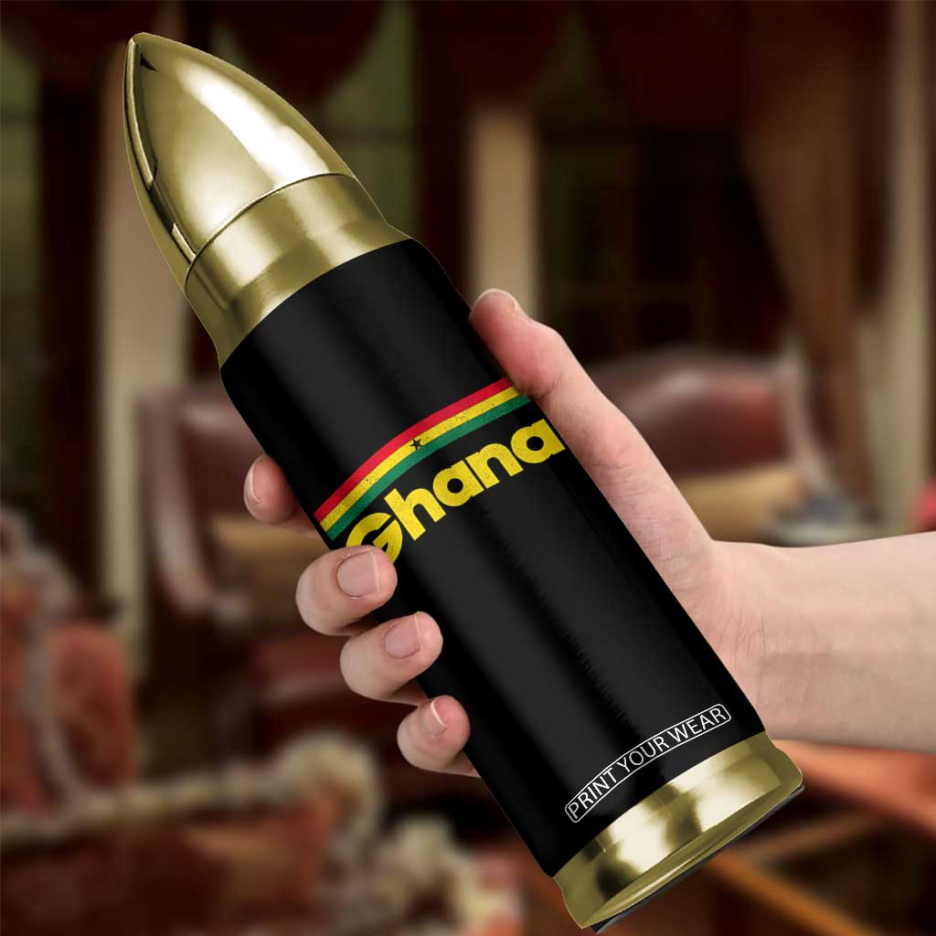 Vintage Ghana Flag Bullet Tumbler Proud Ghanaian Heritage African Pride