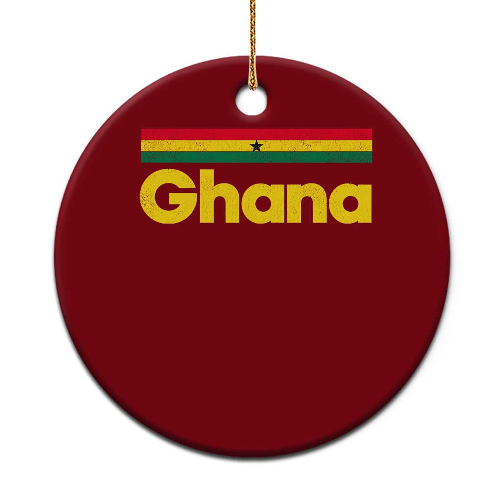 Vintage Ghana Flag Ceramic Ornament Proud Ghanaian Heritage African Pride TS10 1pc Red Print Your Wear