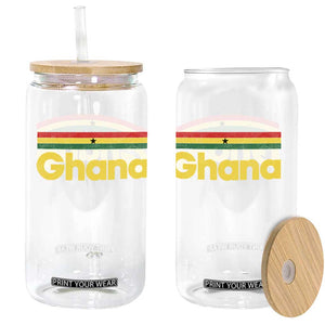Vintage Ghana Flag Glass Can Proud Ghanaian Heritage African Pride