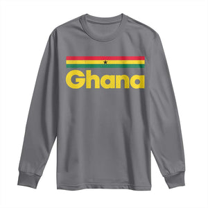 Vintage Ghana Flag Long Sleeve Shirt Proud Ghanaian Heritage African Pride