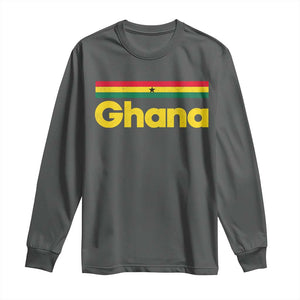 Vintage Ghana Flag Long Sleeve Shirt Proud Ghanaian Heritage African Pride