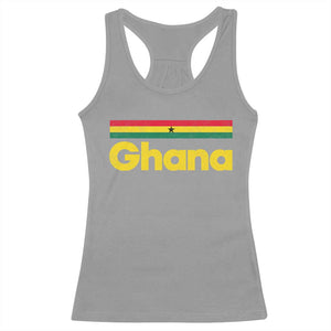 Vintage Ghana Flag Racerback Tank Top Proud Ghanaian Heritage African Pride