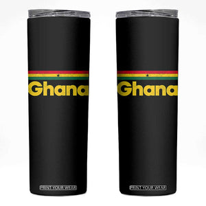 Vintage Ghana Flag Skinny Tumbler Proud Ghanaian Heritage African Pride