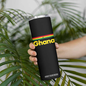 Vintage Ghana Flag Skinny Tumbler Proud Ghanaian Heritage African Pride