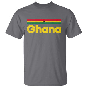 Vintage Ghana Flag T Shirt Proud Ghanaian Heritage African Pride
