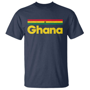 Vintage Ghana Flag T Shirt Proud Ghanaian Heritage African Pride