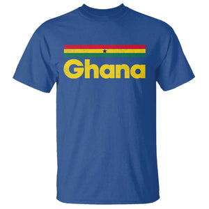 Vintage Ghana Flag T Shirt Proud Ghanaian Heritage African Pride