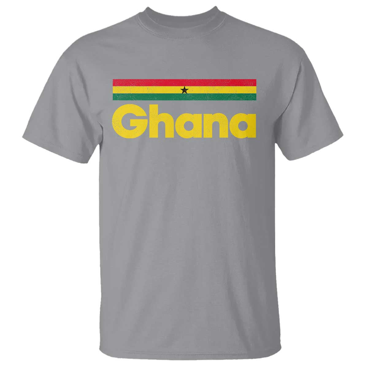 Vintage Ghana Flag T Shirt Proud Ghanaian Heritage African Pride