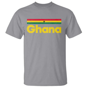 Vintage Ghana Flag T Shirt Proud Ghanaian Heritage African Pride