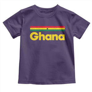 Vintage Ghana Flag Toddler T Shirt Proud Ghanaian Heritage African Pride