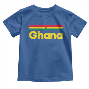 Vintage Ghana Flag Toddler T Shirt Proud Ghanaian Heritage African Pride