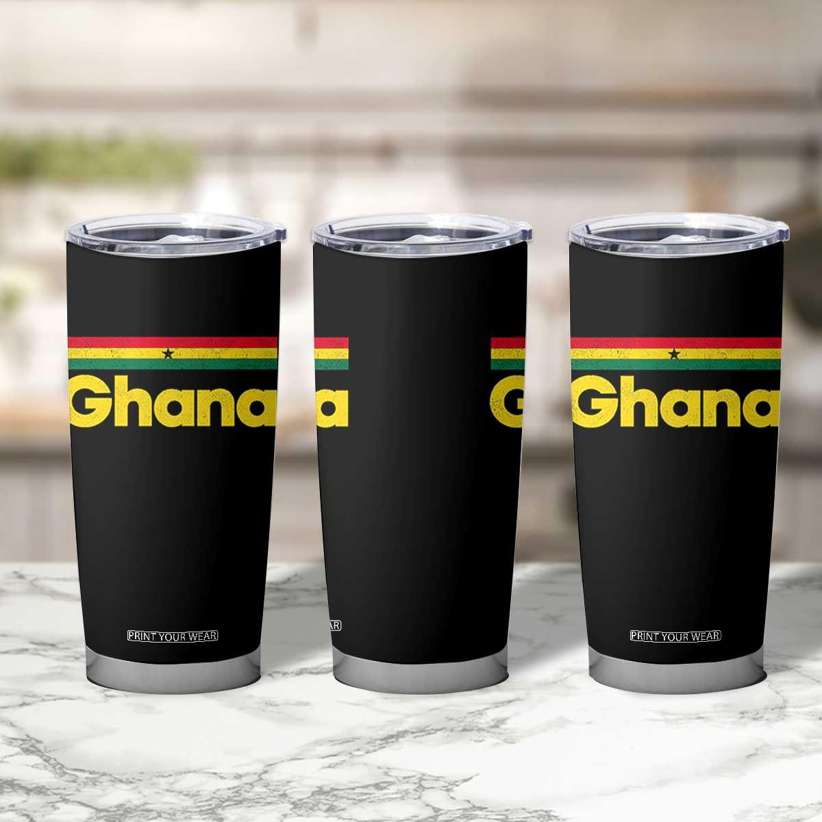 Vintage Ghana Flag Tumbler Cup Proud Ghanaian Heritage African Pride