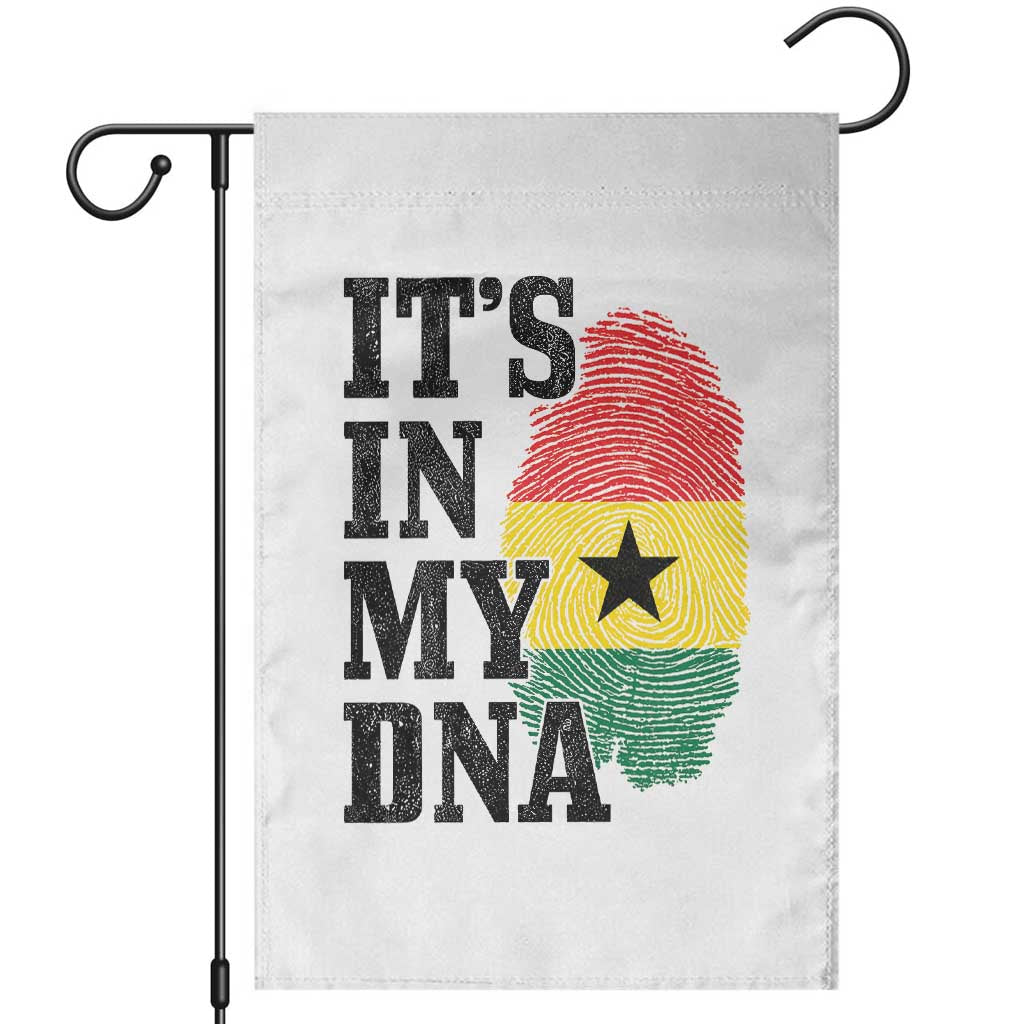 Its In My DNA Ghana Garden Flag Fingerprint Flag Proud Ghanaian Heritage Ghanese Roots