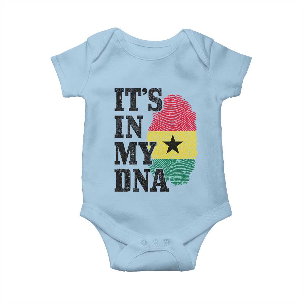Its In My DNA Ghana Baby Onesie Fingerprint Flag Proud Ghanaian Heritage Ghanese Roots