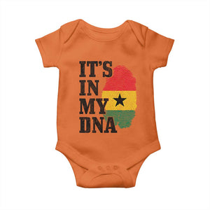 Its In My DNA Ghana Baby Onesie Fingerprint Flag Proud Ghanaian Heritage Ghanese Roots