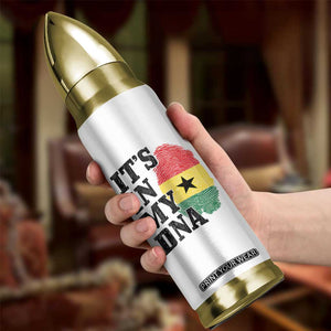 Its In My DNA Ghana Bullet Tumbler Fingerprint Flag Proud Ghanaian Heritage Ghanese Roots