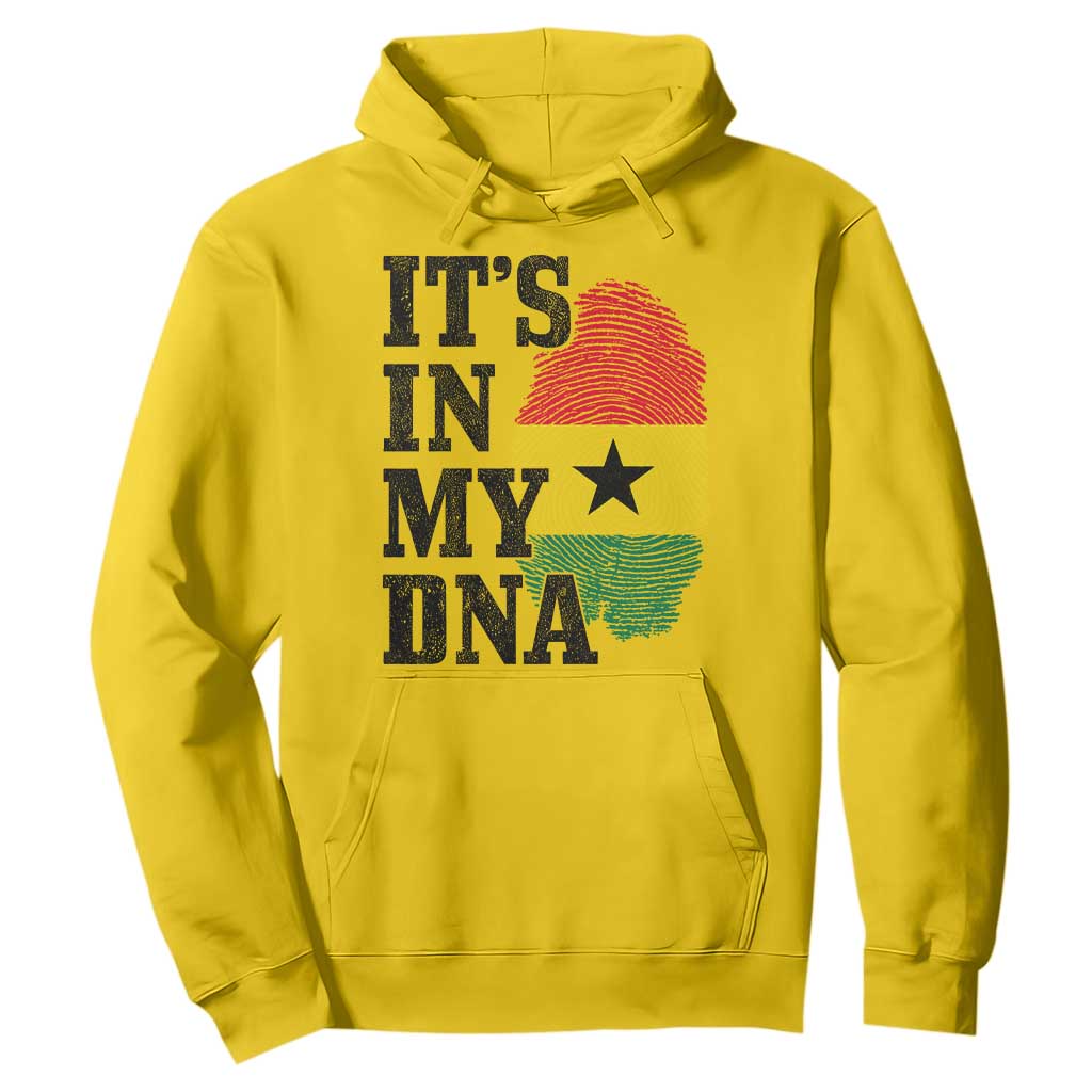 Its In My DNA Ghana Hoodie Fingerprint Flag Proud Ghanaian Heritage Ghanese Roots